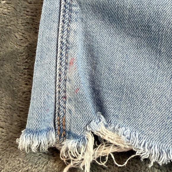 American Eagle Women's Jeans Super High Rise Baggy Wide Leg Size 4 S Distressed - Picture 6 of 11